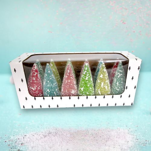 Set 12 Boxed Pastel Sisal Trees - IN STOCK