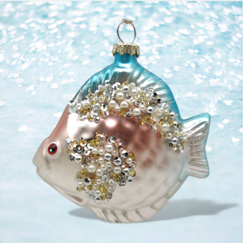 Pink / Blue Tropical Fish Orn