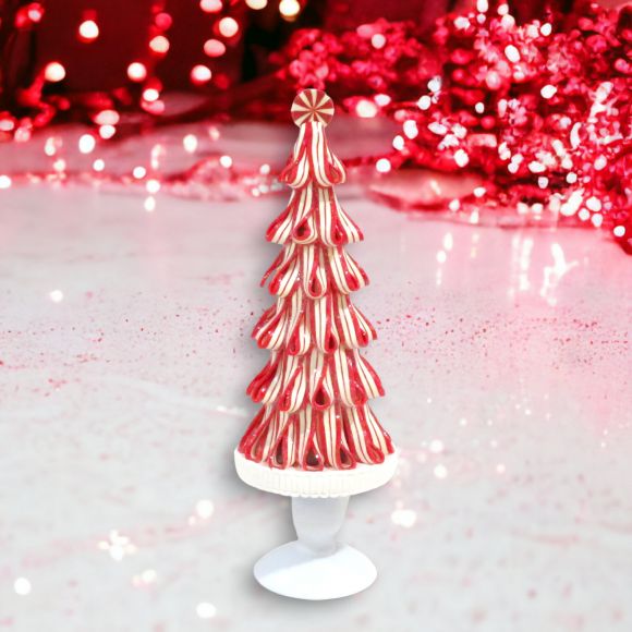 15in Peppermint Ribbon Tree