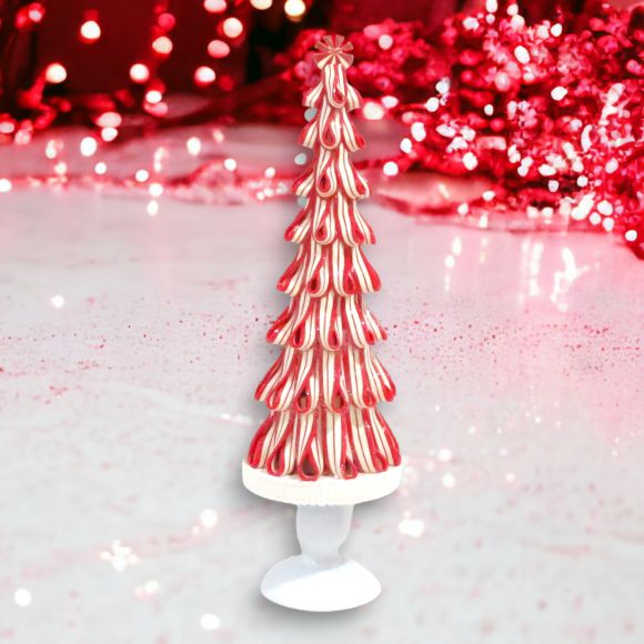 17in Peppermint Ribbon Tree