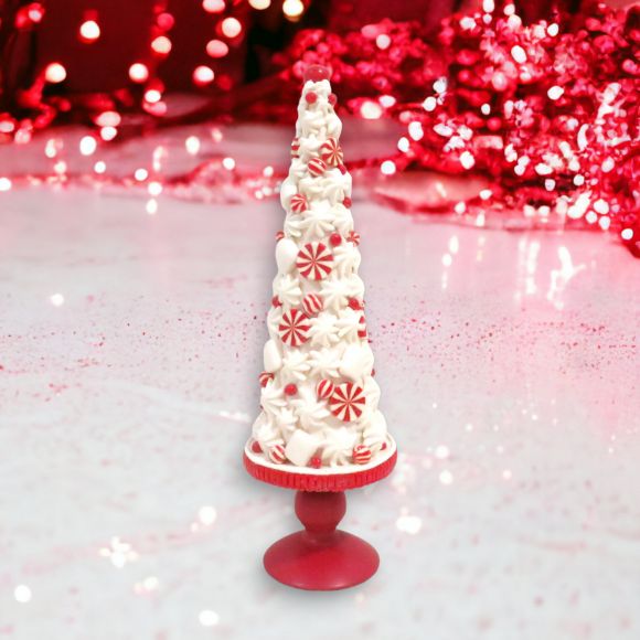 20in Candy Tree on Red Base