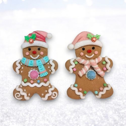 2 Asst Pastel Boy/Girl Cookie Orn Min/12