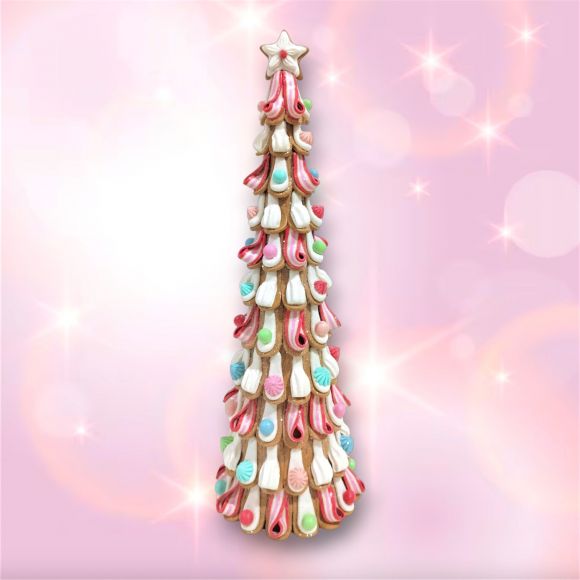 18.5in Pastel Candy Ribbon Tree Min/1