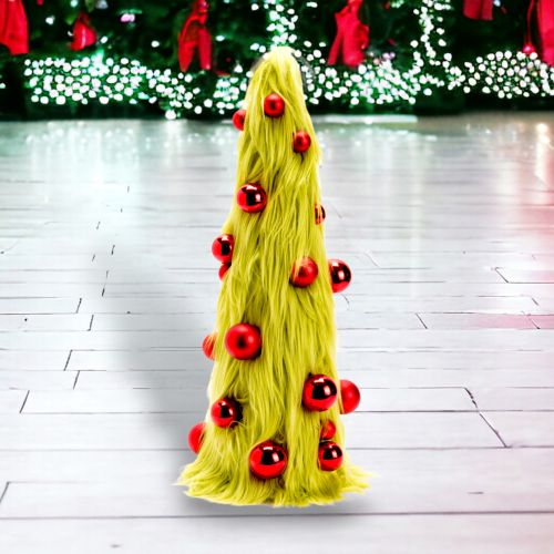 23in Green Fur Tree w/Red Balls