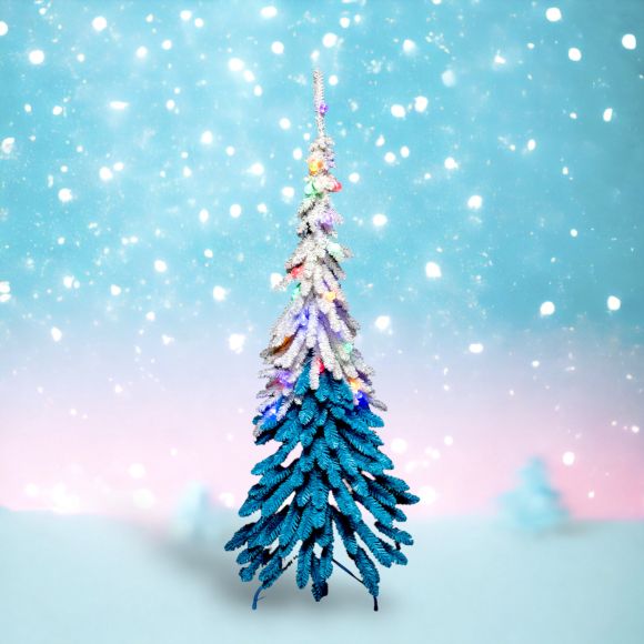 5ft Blue Whimsy Tree w/LED - IN STOCK