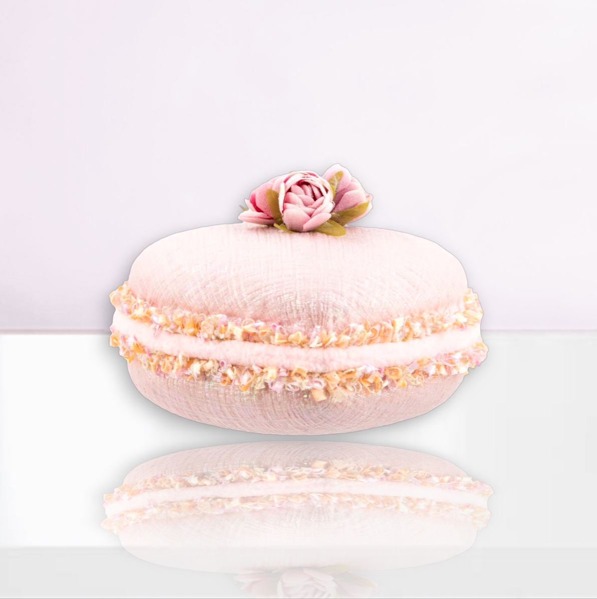 DecemberDiamonds: 4 5in Pink Wedding Macaron Orn Min/8