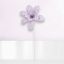 15in Lavender Petal Flower Stem Min/4