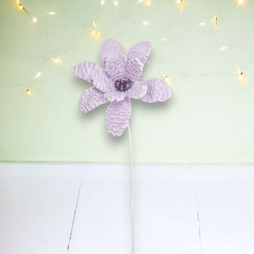 15in Lavender Petal Flower Stem Min/4