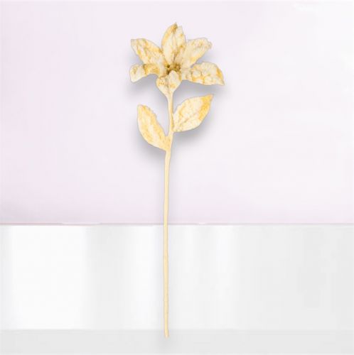 22in Yellow Flower Pick Min/12