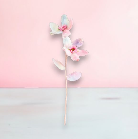 23in Double Rainbow Flower Stem Min/6