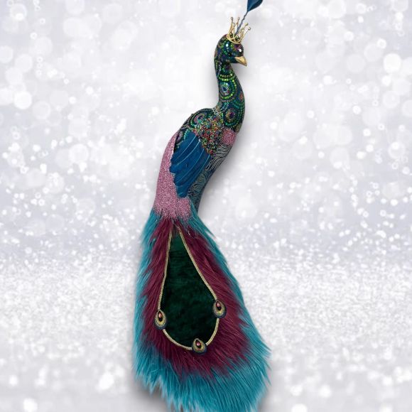 42in Hanging Peacock Left Min/1