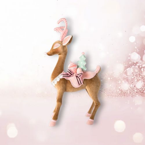 28in Gingerbread Deer Min/1 - NEW 2025