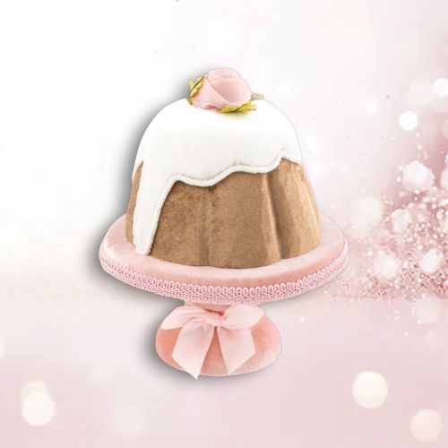 9in Cake w/Icing Orn Min/4