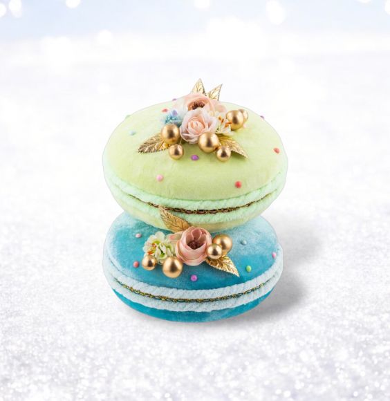 8.5in Grn/Blu Macaron Stack Min/2