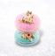 8.5in Pink/Blu Macaron Stack Min/2