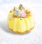 6in Yellow Iced Bundt Cake Orn Min/6