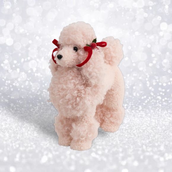 10in Pink Poodle Min/2