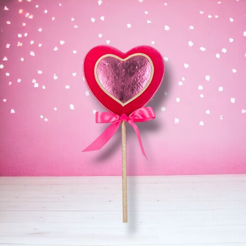 16in Pink Heart Pick - NEW 2026 - In Stock DEC 2025