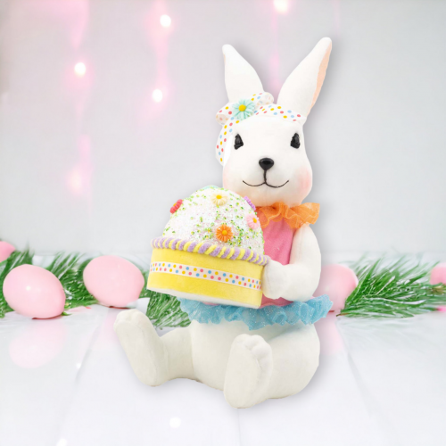 Girl Bunny w/Cupcake - NEW Spring 2024