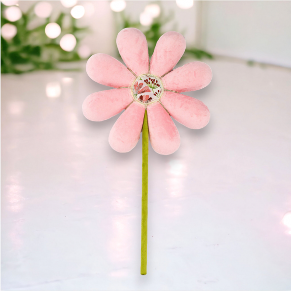 Pink Flower Shape Pick