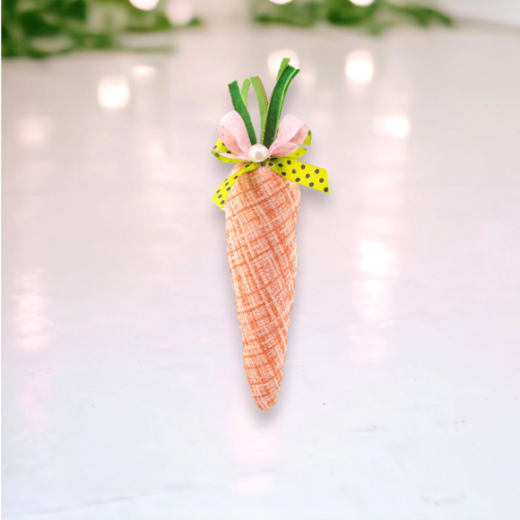 Orange Fabric Carrot Orn