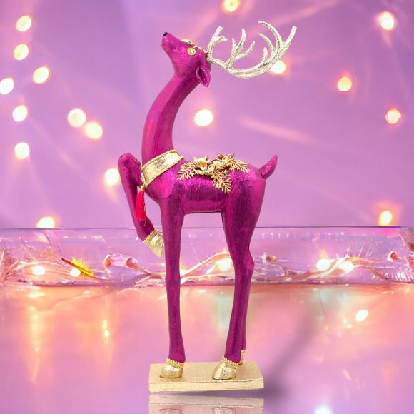 27in Purple Deer Prancing