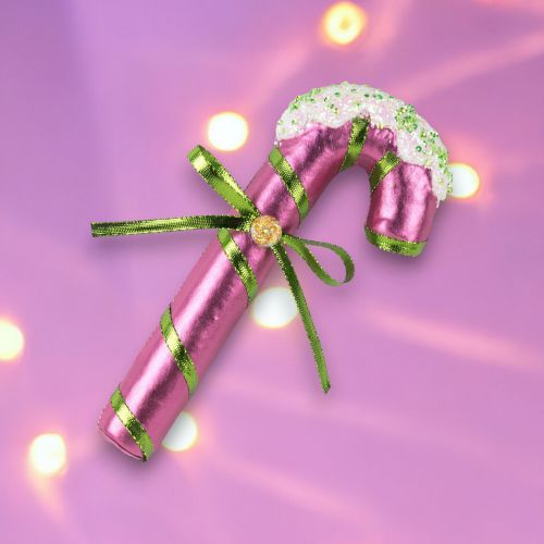 8.5in Purple Candy Cane Orn