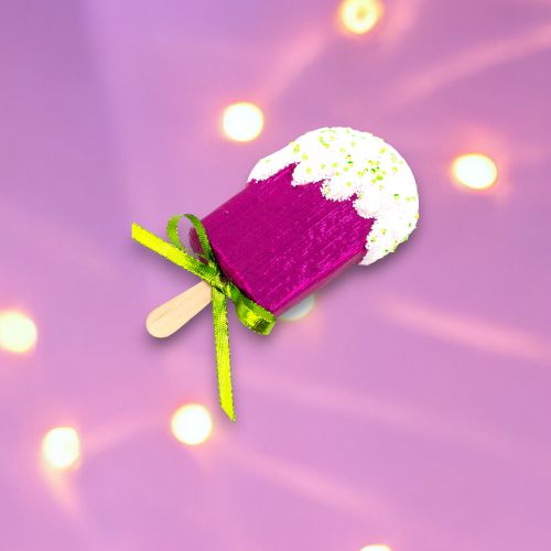 6in Purple Ice Cream Bar Orn