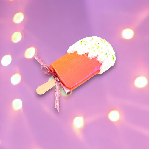 6in Orange Ice Cream Bar Orn