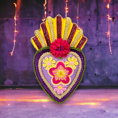 7in Hanging DOD Heart Min/6