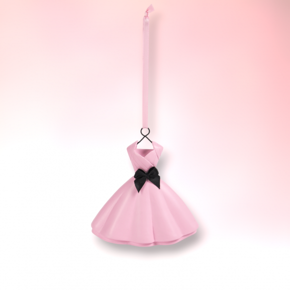 Lt Pink Party Dress Orn - IN STOCK