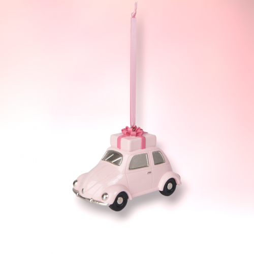 Pink Car Orn - IN STOCK