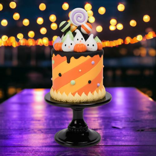 12in Orange Halloween Cake - NEW 2024