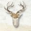 22.5in Winter Floral Reindeer Wall Display - IN STOCK