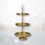 30in Gold Tiered Dessert Tray