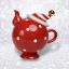 Red/White Teapot - IN STOCK