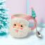 Pink Santa Head Mug w/Spoon - LOW IN STOCK - DUE JULY 2025