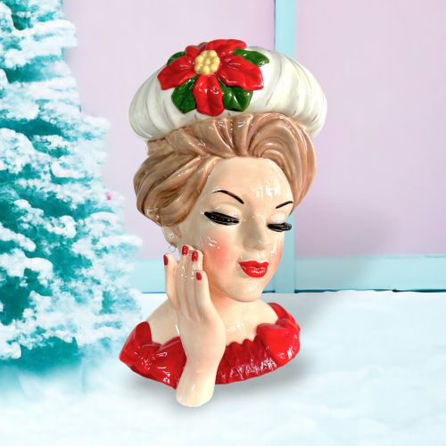 Retro Lady Head Vase - IN STOCK