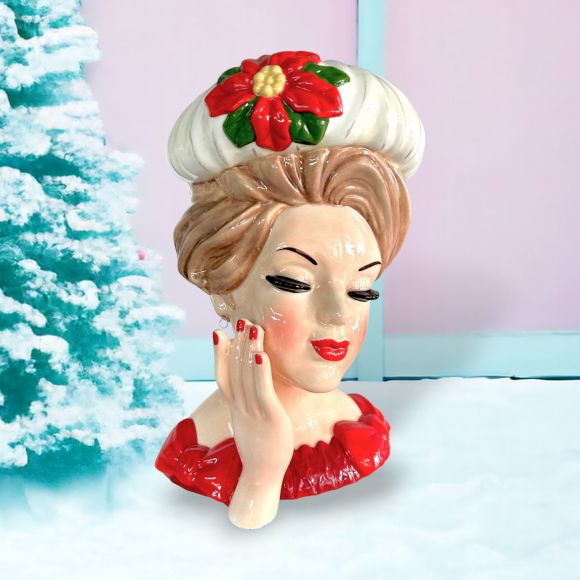 Retro Lady Head Vase - IN STOCK