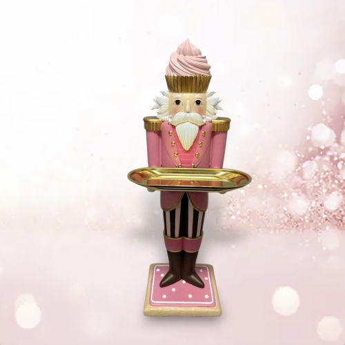Candy Town Nutcracker w/Tray