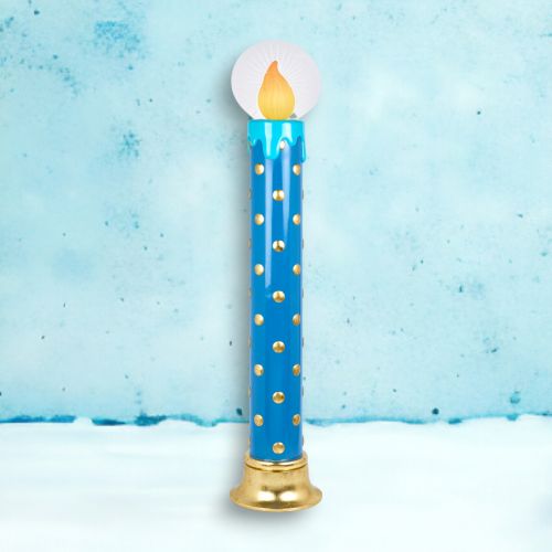 51in Vintage Blue LED Candle Display - NEW 2024