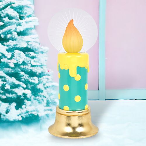 24.5in Teal LED Candle Display - IN STOCK