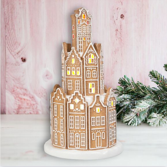 14.5in Gingerbread Tower - IN STOCK