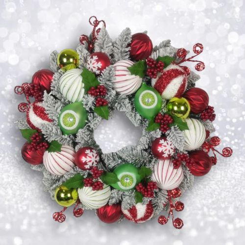 Red Multi City Wreath