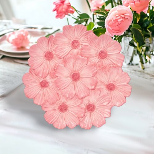 8.5in Pink Cosmos Plate Min/6