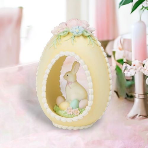 Yellow Sugar Egg w/Bunny Min/2