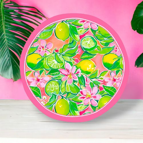 10.5in Preppy Lemon Plate Min/8