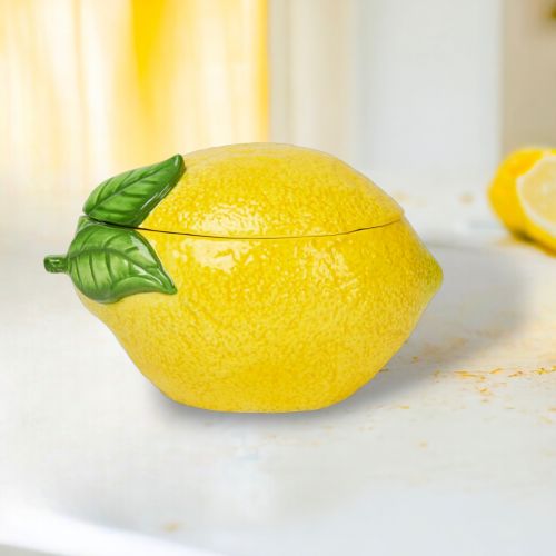 7in Lemon Covered Bowl Min/4