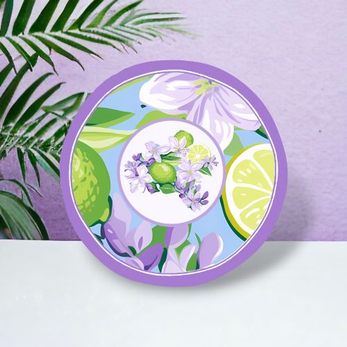 8.5in Lavender Lime Plate Min/8