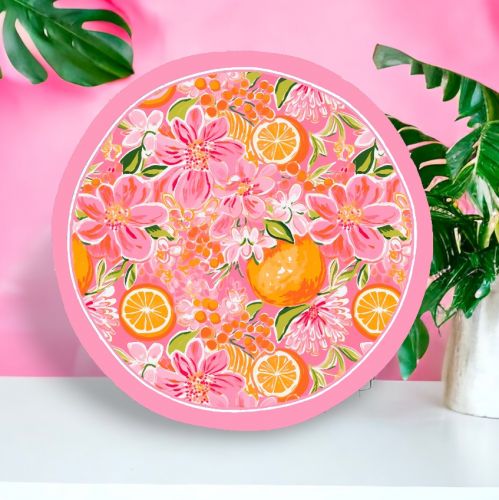 10.5in Preppy Orange Plate Min/8